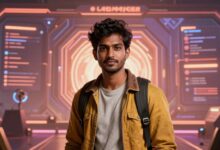 Capa mostrando uma IA enigmática no universo dos games, com interface futurista e jogabilidade envolvente