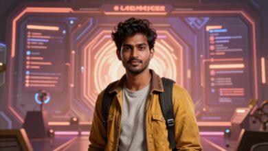 Capa mostrando uma IA enigmática no universo dos games, com interface futurista e jogabilidade envolvente